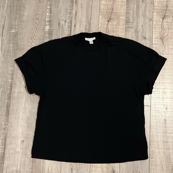 TOPSHOP Cuff Sleeve Boxy Tee - Picture 1 of 7
